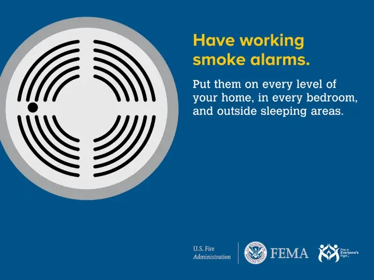 Stay safe: ensure you have functional smoke alarms throughout your home—on every level, in each bedroom, and near all sleeping areas.