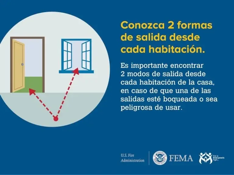 Emergency preparedness reminder: know two ways out from every room in your home for a safe escape route.